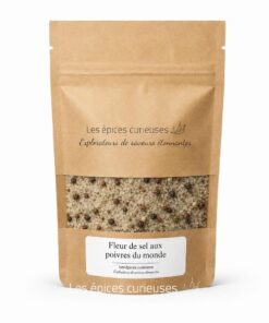 Fleur de sel aux poivres du monde - Packaging - Les Épices Curieuses