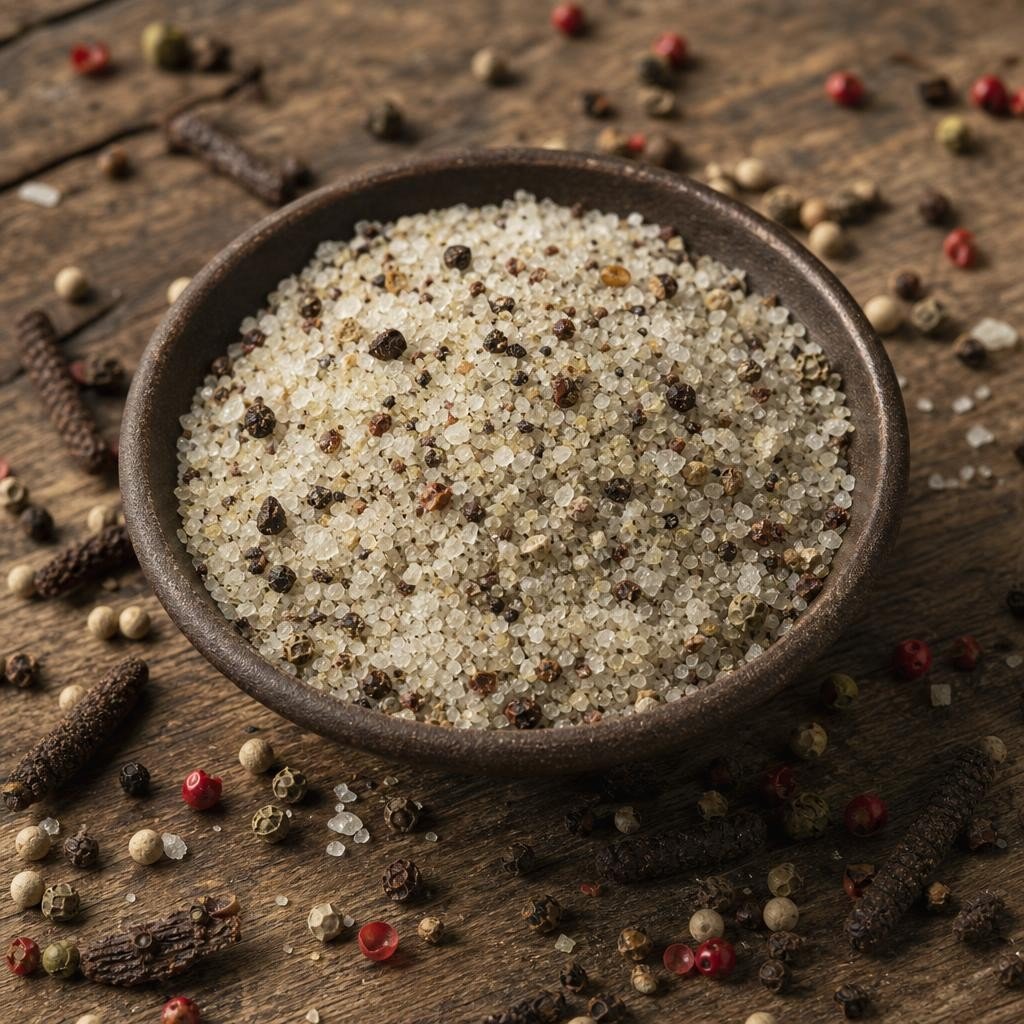 Fleur de sel aux poivres du monde – Les Épices Curieuses Fleur de sel aux poivres du monde - Les Épices Curieuses