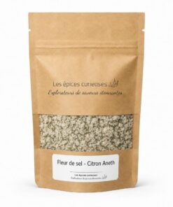 Fleur de sel - Citron Aneth - Packaging - Les Épices Curieuses