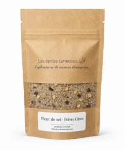 Fleur de sel - Poivre Citron - Packaging - Les Épices Curieuses