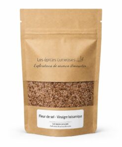 Fleur de sel - Vinaigre balsamique - Packaging - Les Épices Curieuses