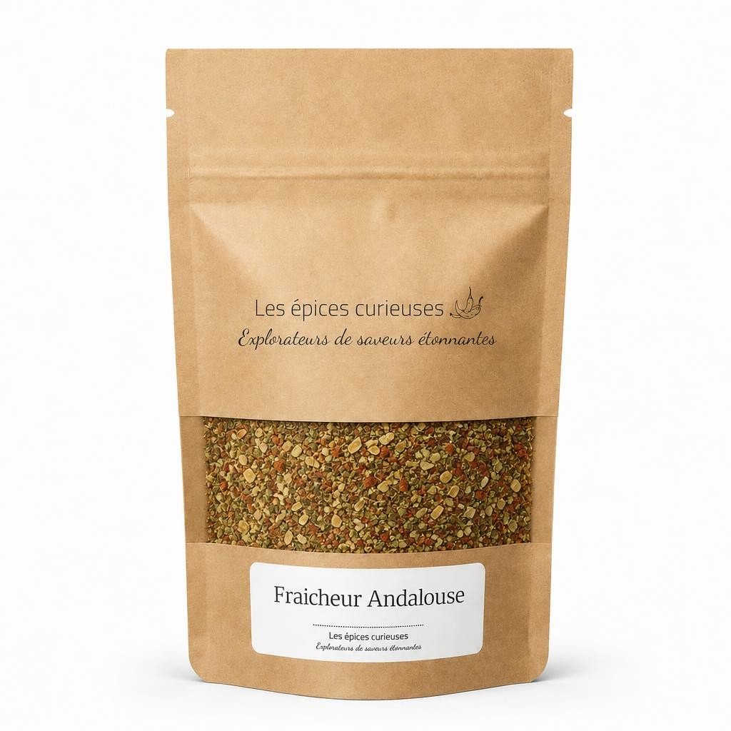 Fraicheur Andalouse – Packaging – Les Épices Curieuses Fraicheur Andalouse - Packaging - Les Épices Curieuses