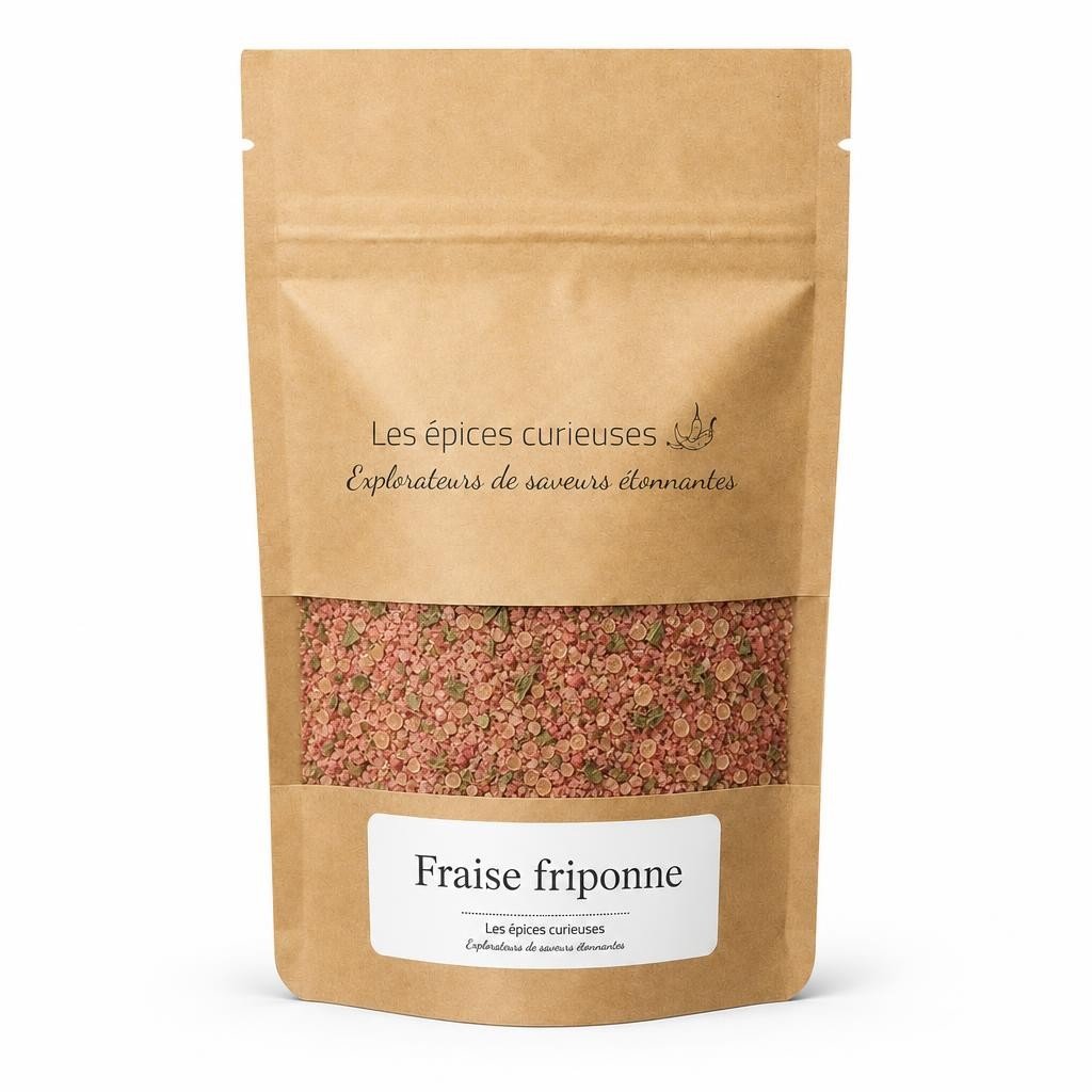 Fraise friponne – Packaging – Les Épices Curieuses Fraise friponne - Packaging - Les Épices Curieuses