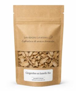 Gingembre en lamelle Bio - Packaging - Les Épices Curieuses