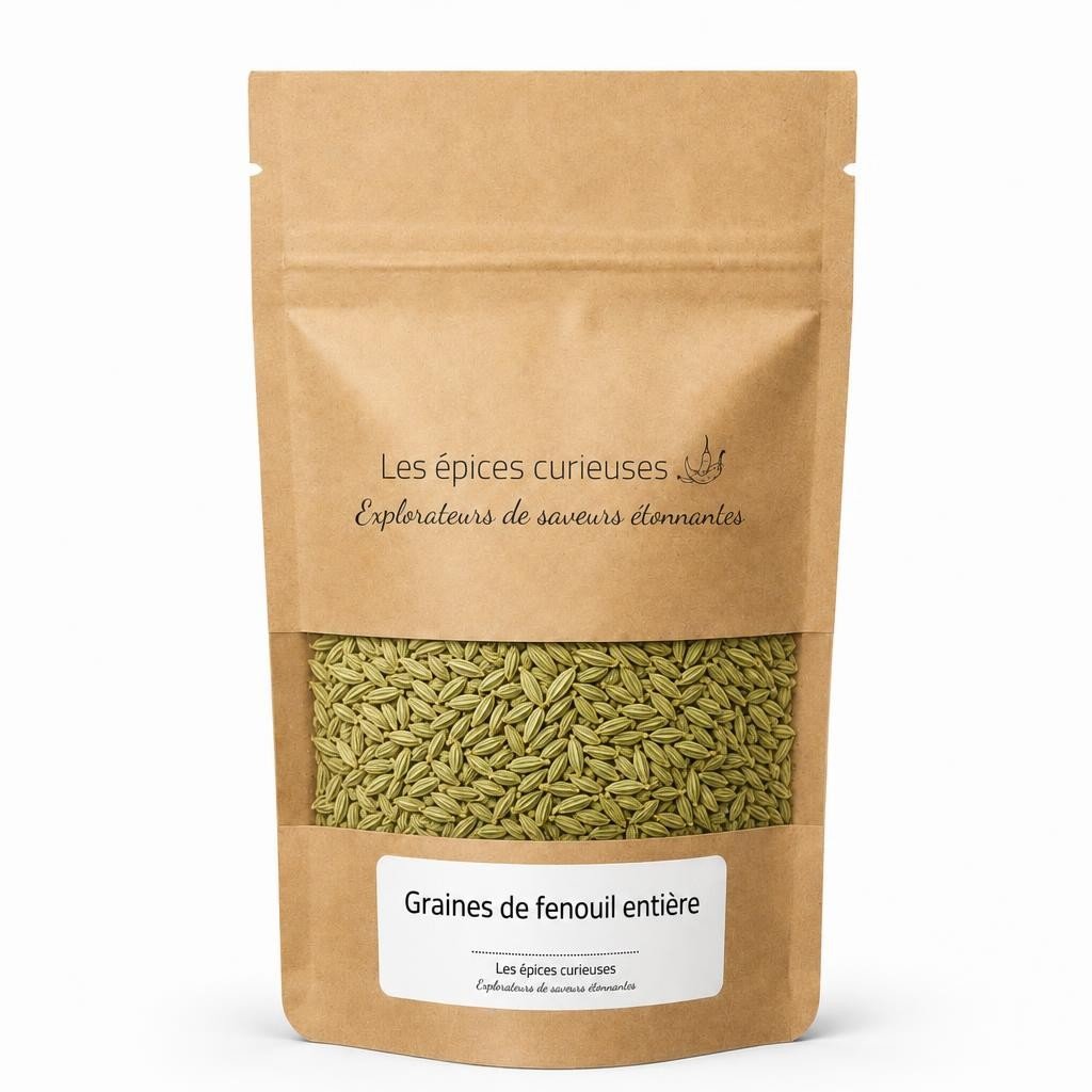 Graines de fenouil entière – Packaging – Les Épices Curieuses Graines de fenouil entière - Packaging - Les Épices Curieuses