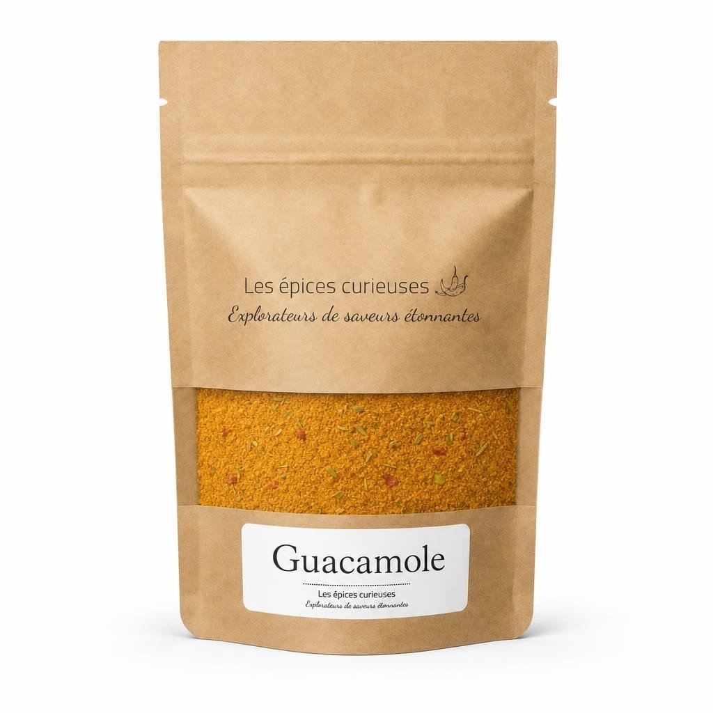 Guacamole – Packaging – Les Épices Curieuses Guacamole - Packaging - Les Épices Curieuses
