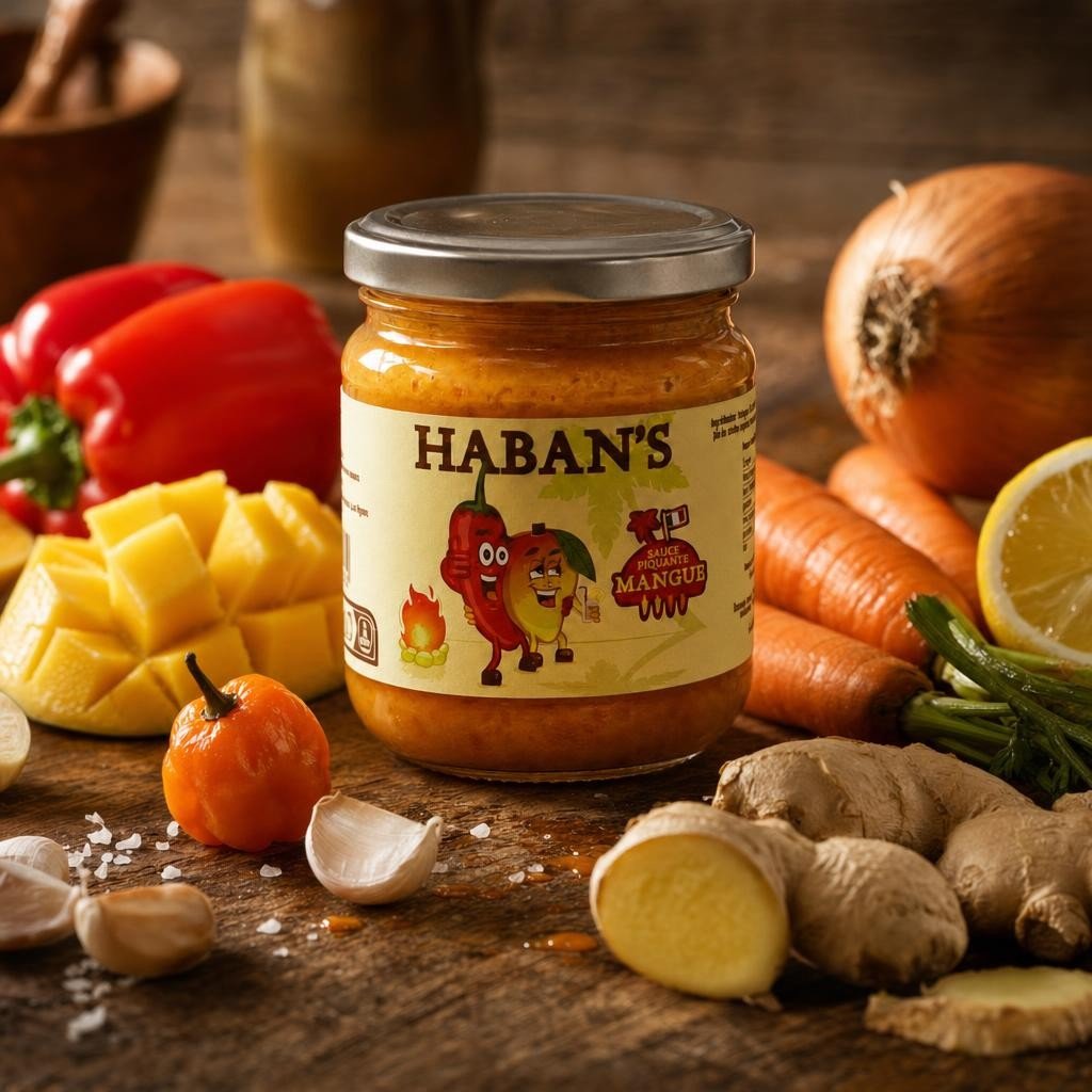 Haban’s – Sauce saveur mangue – Pot de 200G
