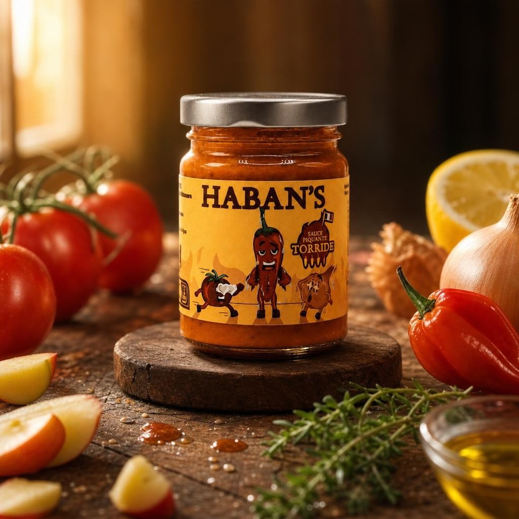 Haban’s – Sauce torride – Pot de 90G – Les Épices Curieuses Haban's - Sauce torride - Pot de 90G - Les Épices Curieuses