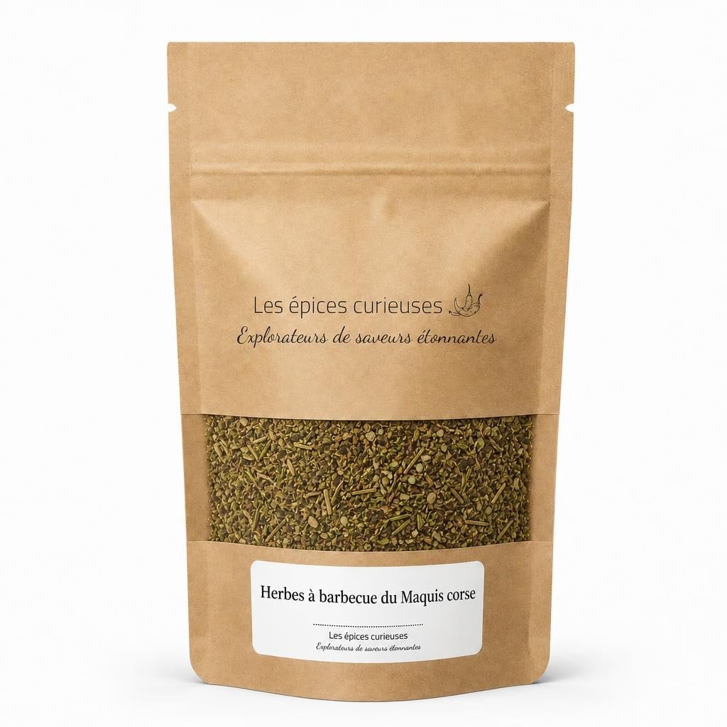 Herbes à barbecue du Maquis corse – Packaging – Les Épices Curieuses Herbes à barbecue du Maquis corse - Packaging - Les Épices Curieuses