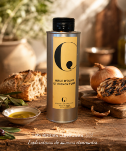 Huile d'olive et oignon fumé 25 cl - Les Épices Curieuses
