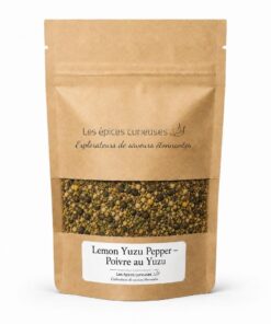 Lemon Yuzu Pepper – Poivre au Yuzu - Packaging - Les Épices Curieuses