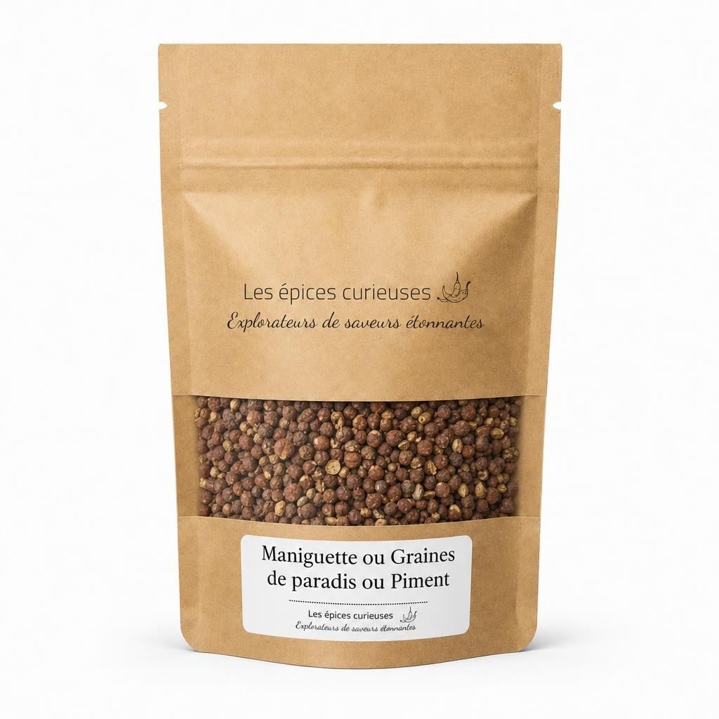 Maniguette ou Graines de paradis ou Piment – Packaging – Les Épices Curieuses Maniguette ou Graines de paradis ou Piment - Packaging - Les Épices Curieuses