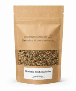 Marinade Bœuf ail & herbes - Packaging - Les Épices Curieuses