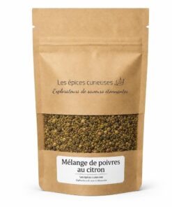Mélange de poivres au citron - Packaging - Les Épices Curieuses