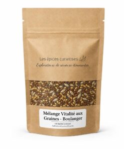 Mélange Vitalité aux Graines - Boulanger - Packaging - Les Épices Curieuses