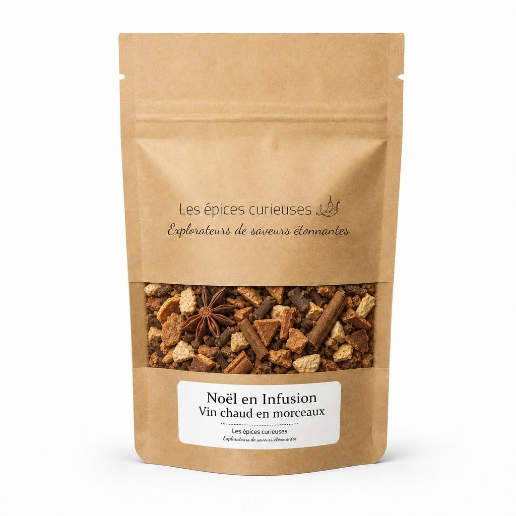 Noël en Infusion / Vin chaud en morceaux – Packaging – Les Épices Curieuses Noël en Infusion / Vin chaud en morceaux - Packaging - Les Épices Curieuses