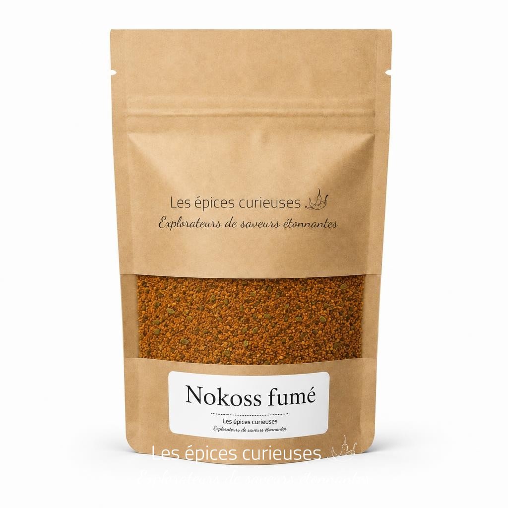 Nokoss fumé – Packaging – Les Épices Curieuses Nokoss fumé - Packaging - Les Épices Curieuses