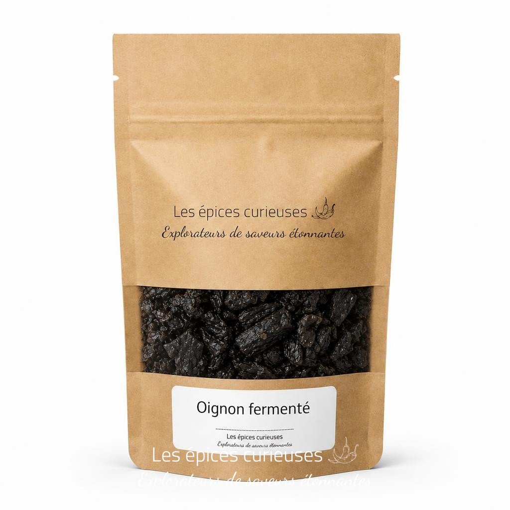 Oignon fermenté – Packaging – Les Épices Curieuses Oignon fermenté - Packaging - Les Épices Curieuses