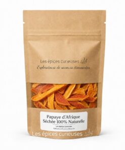 Papaye d'Afrique Séchée 100% Naturelle - Packaging - Les Épices Curieuses