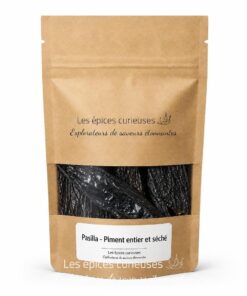 Pasilla - Piment entier et séché - Packaging - Les Épices Curieuses