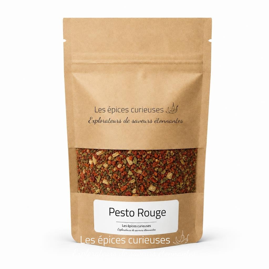 Pesto Rouge – Packaging – Les Épices Curieuses Pesto Rouge - Packaging - Les Épices Curieuses