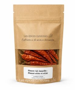 Piment Aji Amarillo - Piment entier et séché - Packaging - Les Épices Curieuses