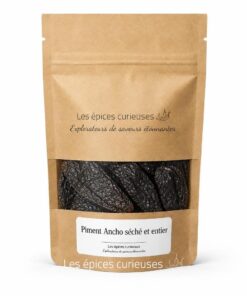 Piment Ancho séché et entier - Packaging - Les Épices Curieuses