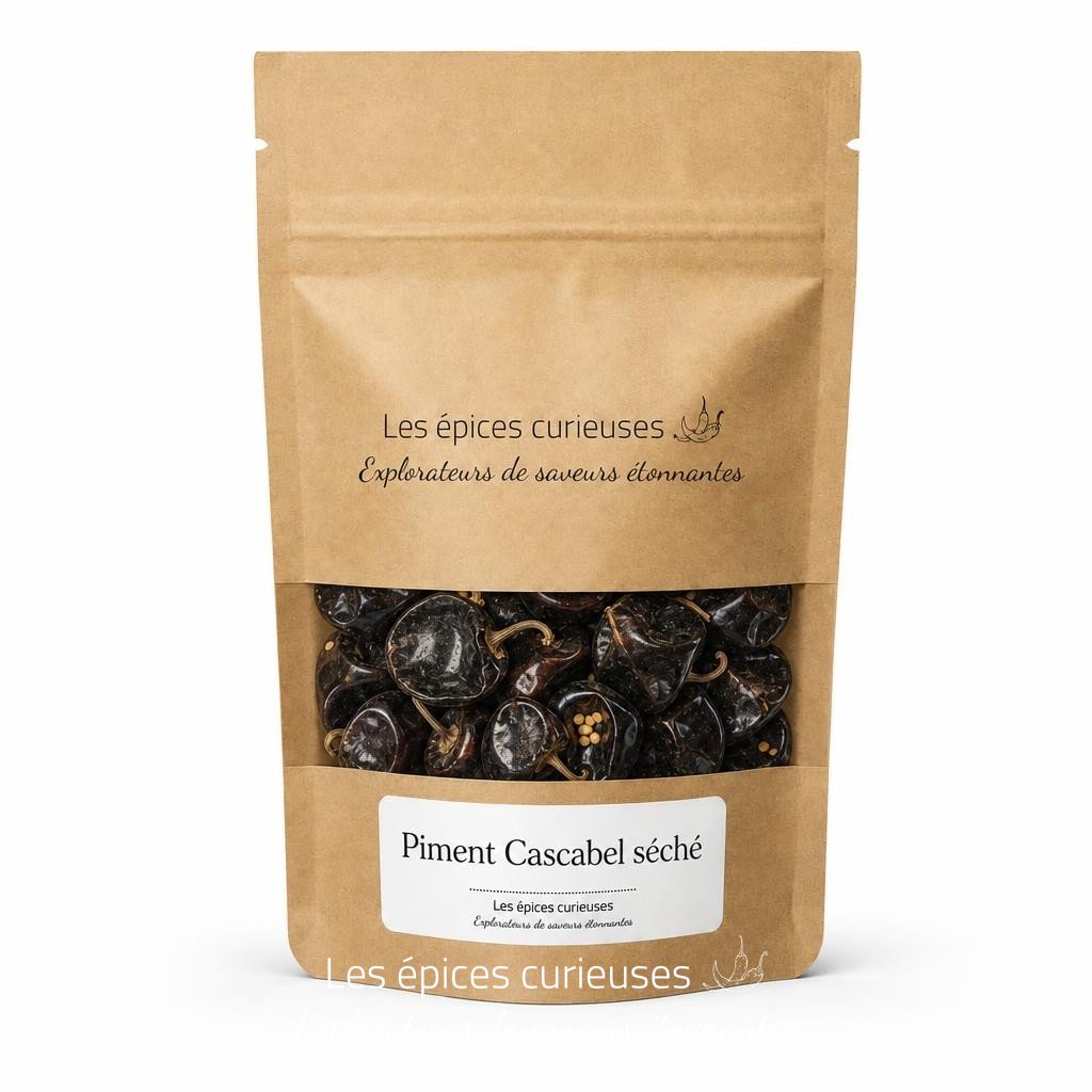 Piment Cascabel séché – Packaging – Les Épices Curieuses Piment Cascabel séché - Packaging - Les Épices Curieuses
