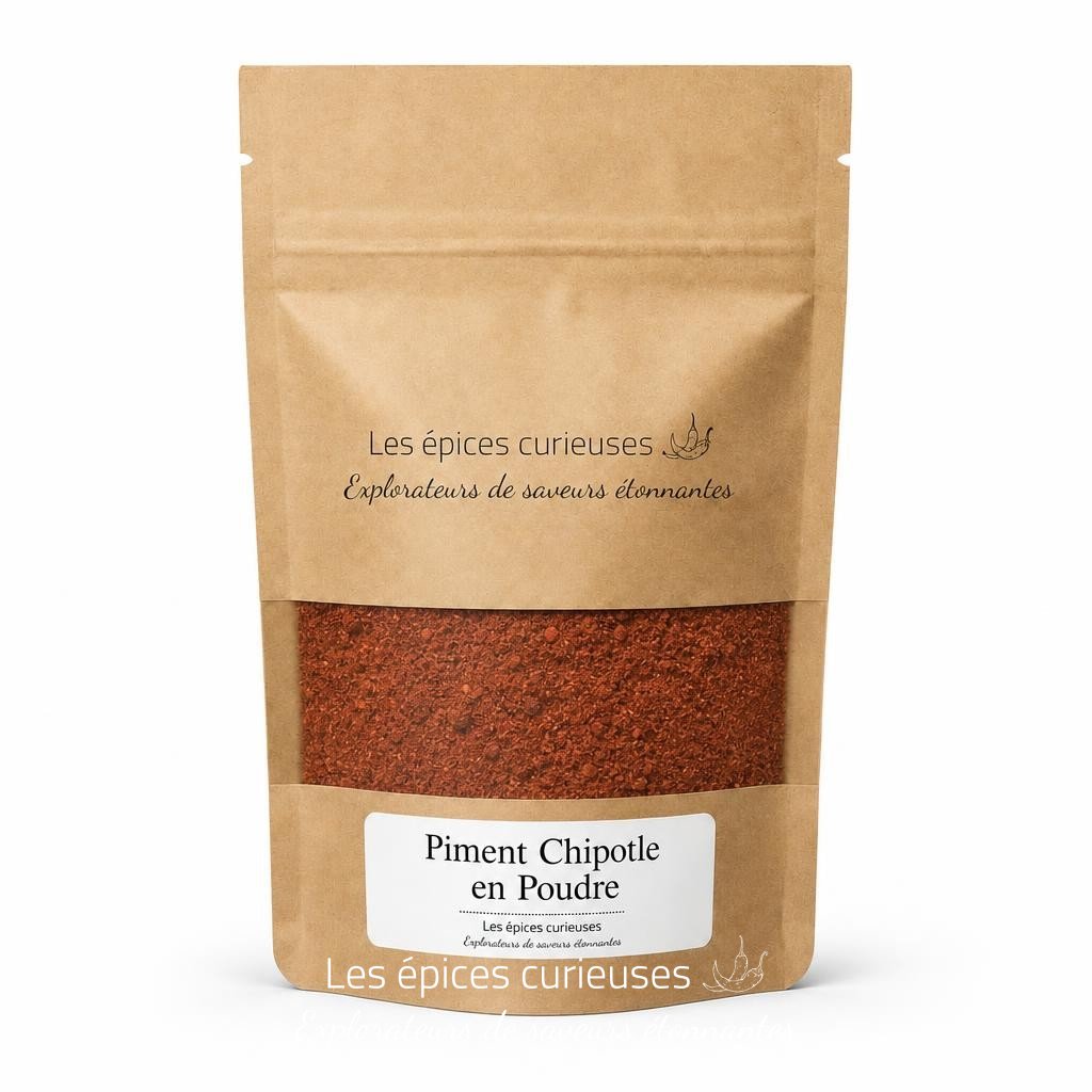 Piment Chipotle en Poudre – Packaging – Les Épices Curieuses Piment Chipotle en Poudre - Packaging - Les Épices Curieuses