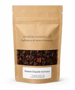 Piment Chipotle morceaux - Packaging - Les Épices Curieuses