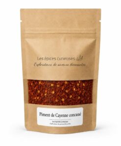 Piment de Cayenne concassé - Packaging - Les Épices Curieuses