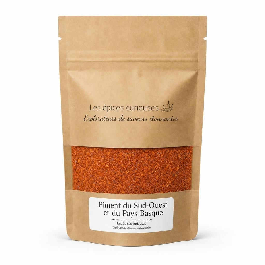 Piment du Sud-Ouest et du Pays Basque – Packaging – Les Épices Curieuses Piment du Sud-Ouest et du Pays Basque - Packaging - Les Épices Curieuses