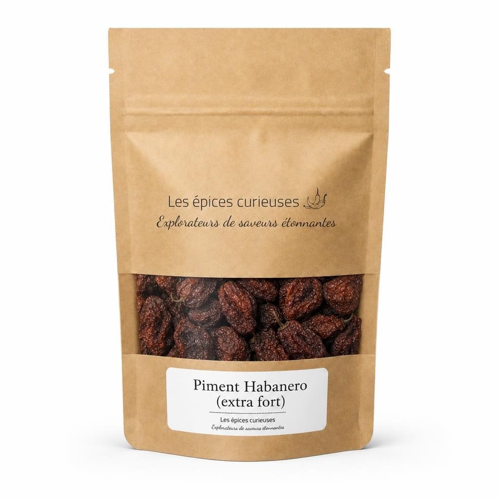 Piment Habanero (extra fort) – Packaging – Les Épices Curieuses Piment Habanero (extra fort) - Packaging - Les Épices Curieuses