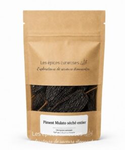 Piment Mulato séché entier - Packaging - Les Épices Curieuses