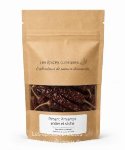 Piment Pimientos entier et séché - Packaging - Les Épices Curieuses
