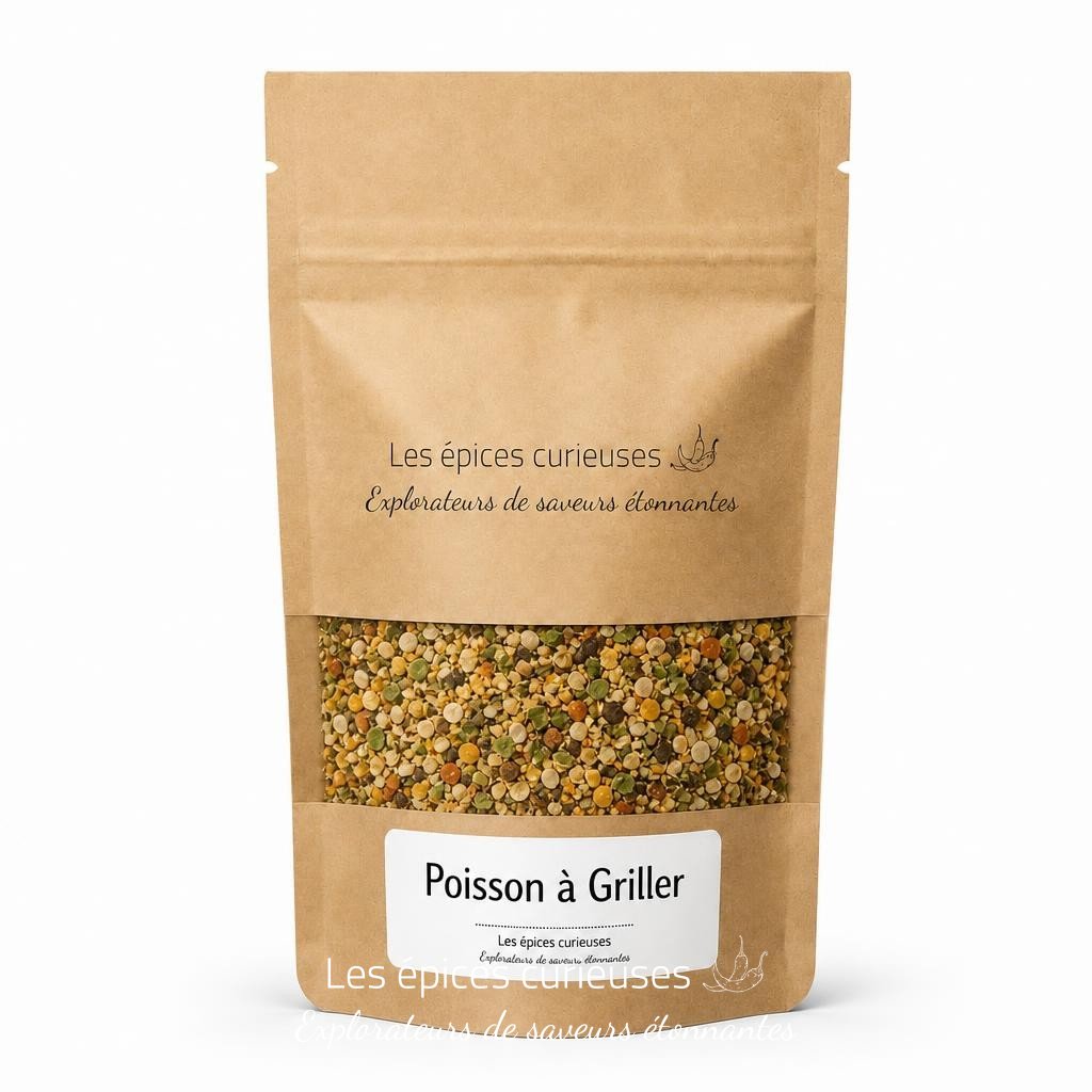 Poisson à Griller – Packaging – Les Épices Curieuses Poisson à Griller - Packaging - Les Épices Curieuses