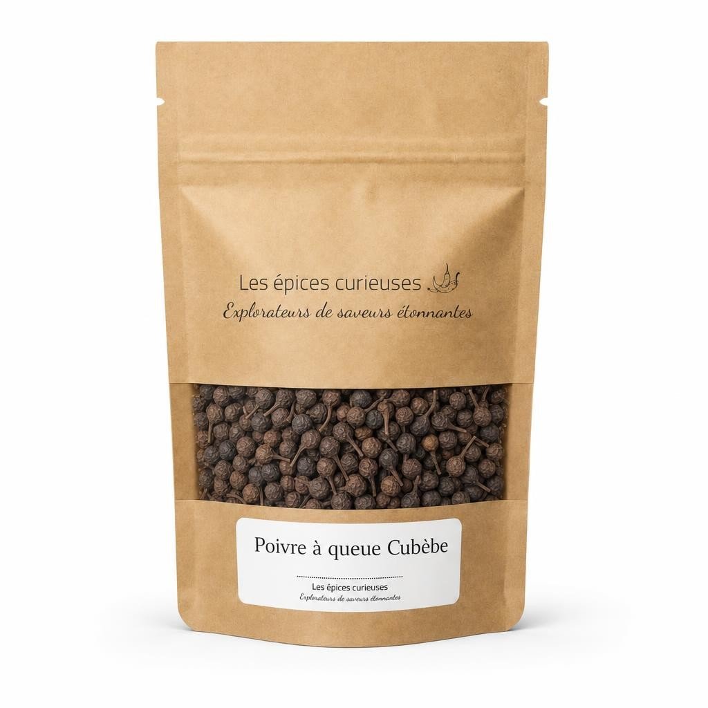 Poivre à queue Cubèbe – Packaging – Les Épices Curieuses Poivre à queue Cubèbe - Packaging - Les Épices Curieuses