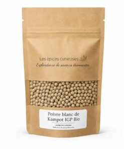 Poivre blanc de Kampot IGP Bio - Packaging - Les Épices Curieuses