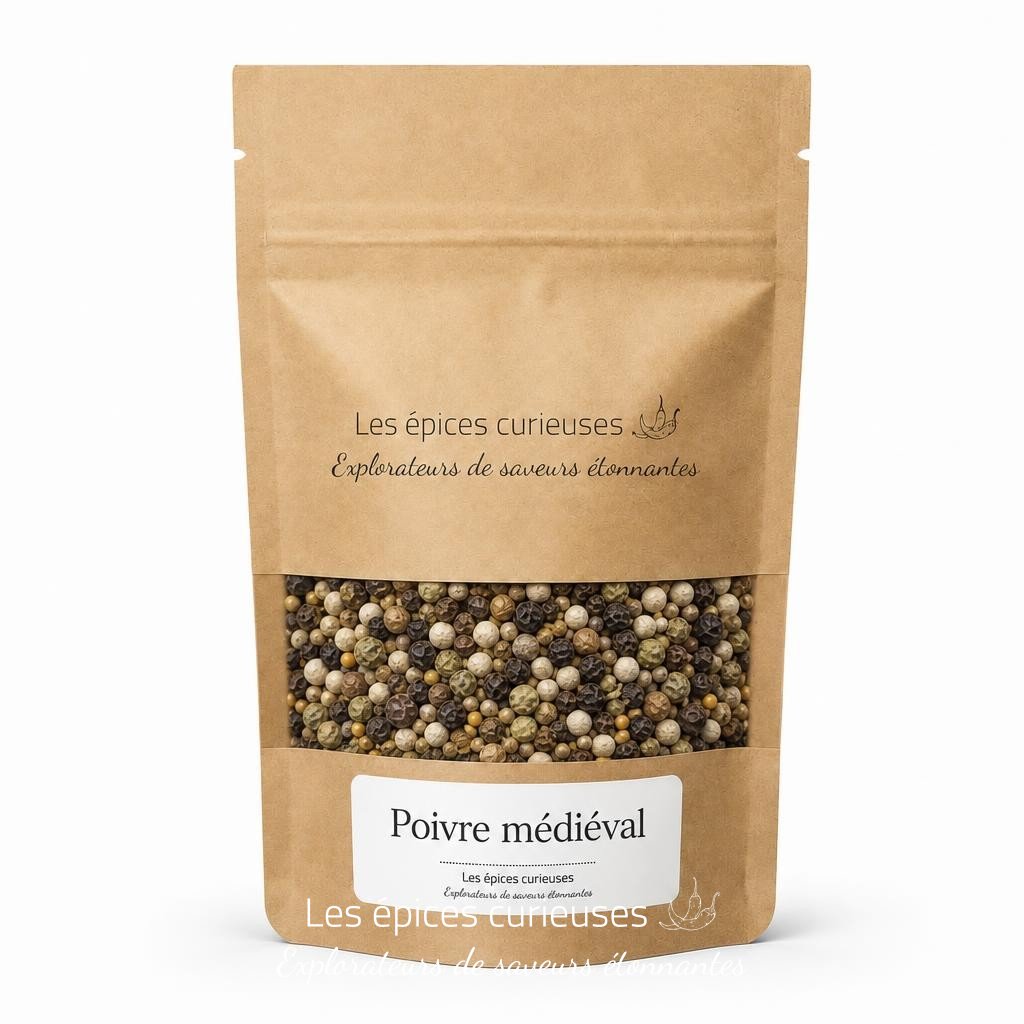 Poivre médiéval – Packaging – Les Épices Curieuses Poivre médiéval - Packaging - Les Épices Curieuses