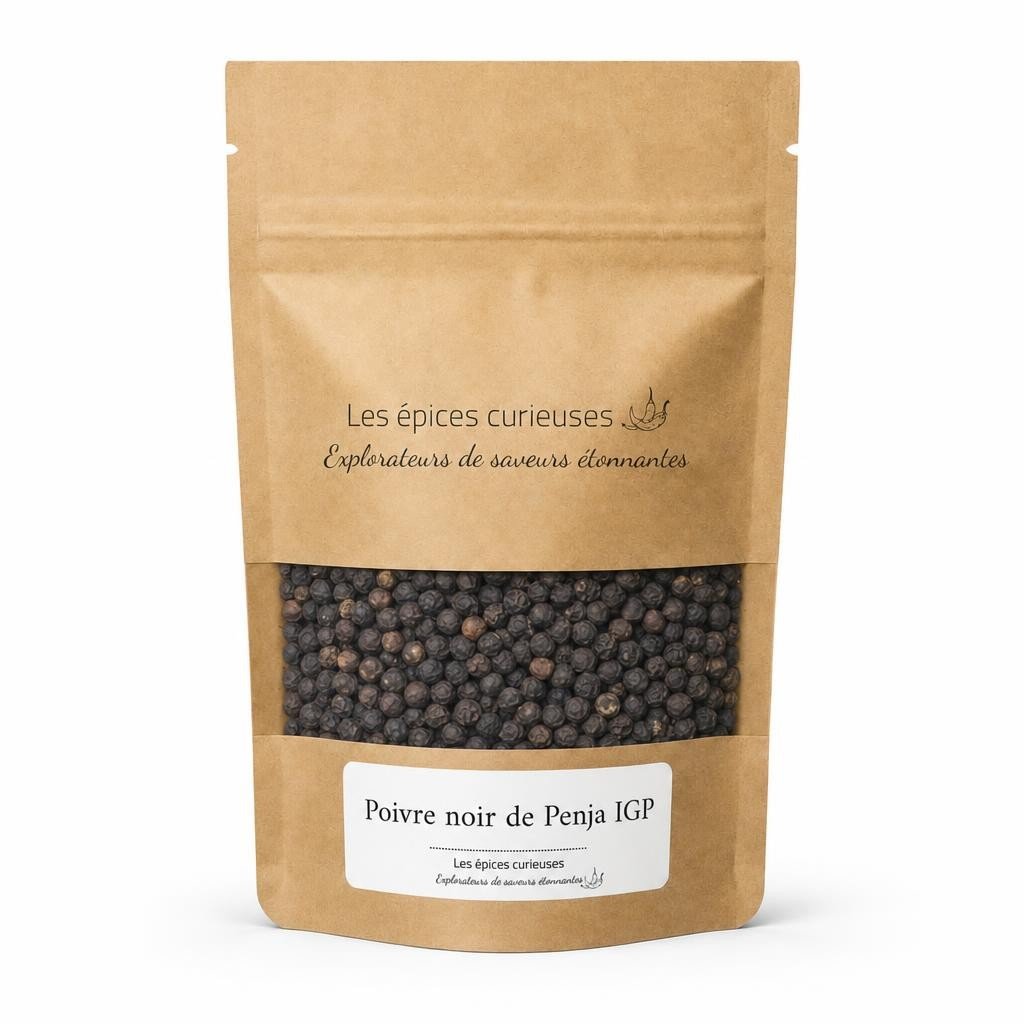Poivre noir de Penja IGP – Packaging – Les Épices Curieuses Poivre noir de Penja IGP - Packaging - Les Épices Curieuses