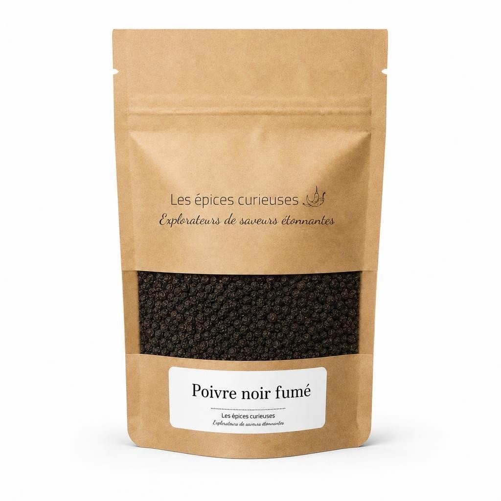 Poivre noir fumé – Packaging – Les Épices Curieuses Poivre noir fumé - Packaging - Les Épices Curieuses