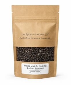 Poivre vert de Kampot frais et fermenté - Packaging - Les Épices Curieuses