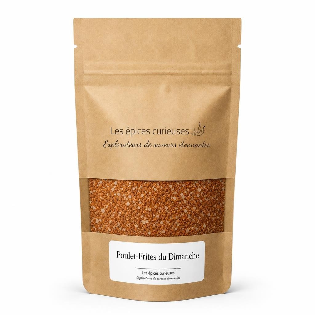 Poulet-Frites du Dimanche – Packaging – Les Épices Curieuses Poulet-Frites du Dimanche - Packaging - Les Épices Curieuses
