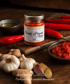 Purée de Piment Rouge Artisanale – Force 1/5 - 85G - Les Épices Curieuses
