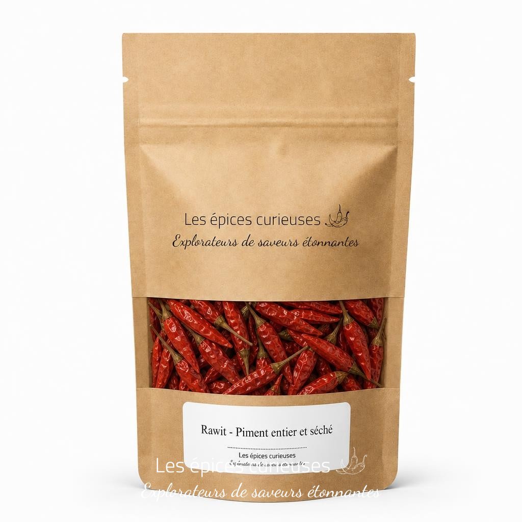 Rawit – Piment entier et séché – Packaging – Les Épices Curieuses Rawit - Piment entier et séché - Packaging - Les Épices Curieuses
