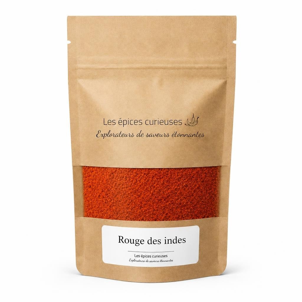 Rouge des indes – Packaging – Les Épices Curieuses Rouge des indes - Packaging - Les Épices Curieuses