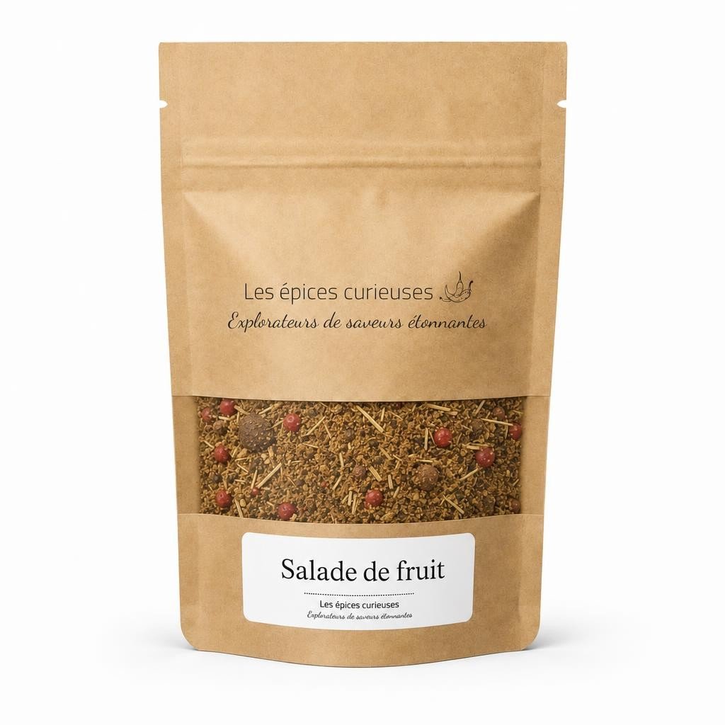 Salade de fruit – Packaging – Les Épices Curieuses Salade de fruit - Packaging - Les Épices Curieuses