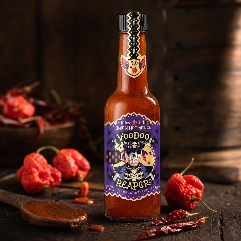Sauce Carolina reaper – Voodoo Reaper – 155G – Les Épices Curieuses Sauce Carolina reaper - Voodoo Reaper - 155G - Les Épices Curieuses