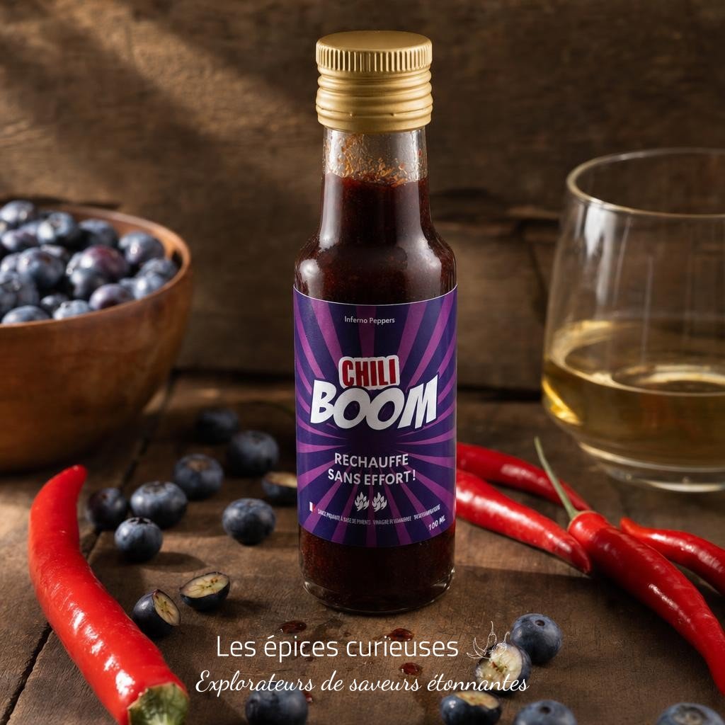 Sauce piquante Chiliboom à la myrtille – Les Épices Curieuses Sauce piquante Chiliboom à la myrtille - Les Épices Curieuses