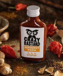 Sauce Piquante Crazy Bastard - Superhot Naga 100ml - Les Épices Curieuses